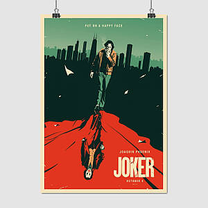Плакат "Джокер, Хоакін Фенікс, Joker (2019)", 60×43см