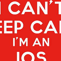 Плакат "I can't keep calm, I'm an iOS developer", 60×43см, фото 2