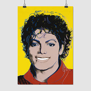 Плакат "Майкл Джексон, поп-арт, Michael Jackson", 60×43см