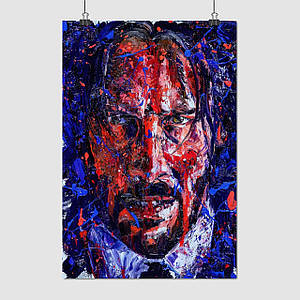 Плакат "Джон Уік, арт, John Wick", 60×41см