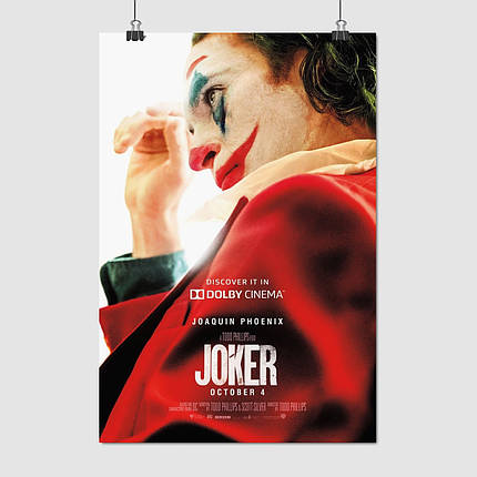 Плакат "Джокер, Хоакін Фенікс, Joker (2019)", 60×40см, фото 1