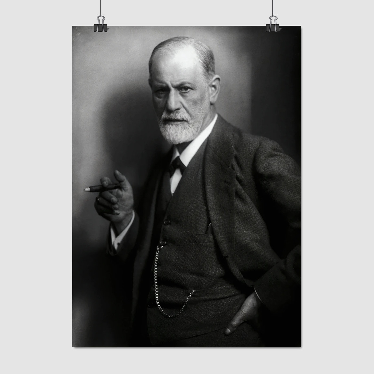 Плакат "Зигмунд Фрейд, Sigismund Freud", 60×43см