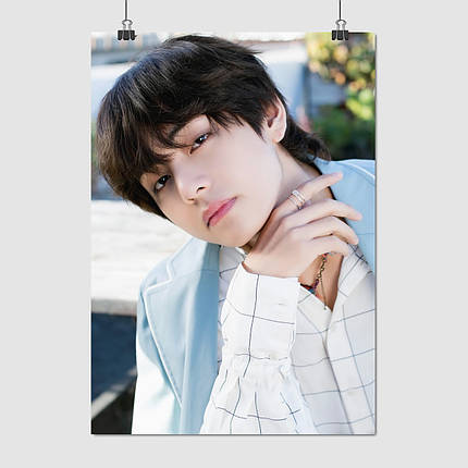 Плакат "БТС, Кім Техьон, Ві, Bangtan Boys, BTS, Kim Taehyung", 60×43см, фото 1