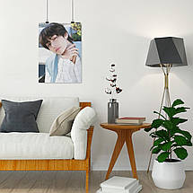 Плакат "БТС, Кім Техьон, Ві, Bangtan Boys, BTS, Kim Taehyung", 60×43см, фото 5