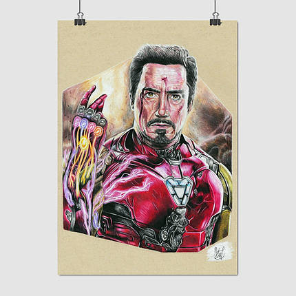 Плакат "А я, так просто, Залізна людина, I am Iron Man", 60×43см, фото 1