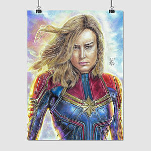 Плакат "Капітан Марвел, Captain Marvel", 60×44см