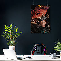Плакат "Як приборкати дракона, How to Train Your Dragon", 60×41см, фото 3