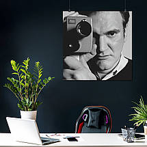 Плакат "Квентін Тарантіно з кінокамерою, Quentin Tarantino", 60×60см, фото 4