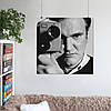 Плакат "Квентін Тарантіно з кінокамерою, Quentin Tarantino", 60×60см, фото 6