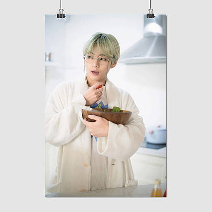 Плакат "БТС, Кім Техьон, Ві, Bangtan Boys, BTS, Kim Taehyung", 60×43см, фото 1
