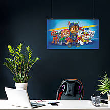 Плакат "Щенячий патруль, Paw Patrol", 34×60см, фото 4