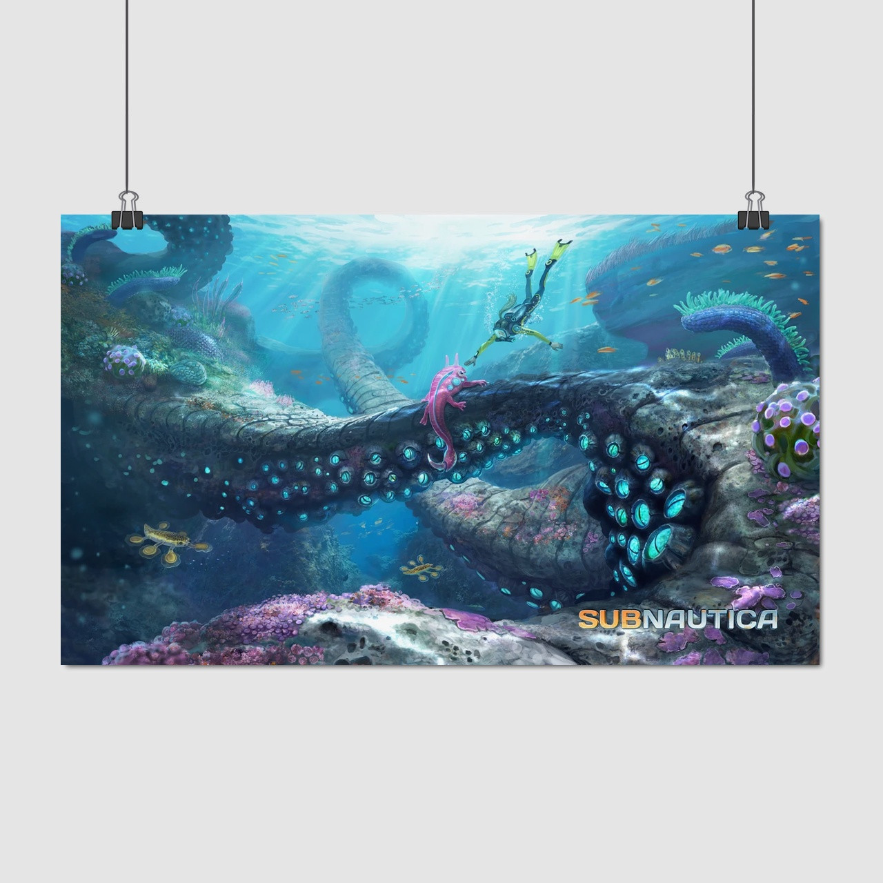 Плакат "Субнатіка, Subnautica", 36×60см