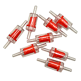 Повітряний зворотний клапан для компресора під шланг 4 мм червоного пелюсткового типу, фото 3