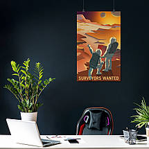 Плакат "Марс, Surveyors Wanted", 60×38см, фото 3