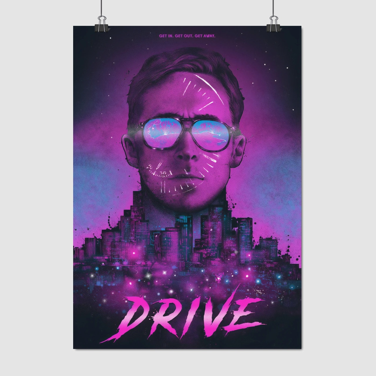 Плакат "Драйв, Раян Ґослінґ, Drive (2011), Gosling", 60×43см