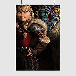 Плакат "Як приборкати дракона, How to Train Your Dragon", 60×41см