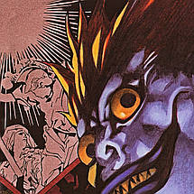 Плакат "Зошит Смерті, Бог Смерті Рюк на тлі місяця, Death Note", 60×43см, фото 3