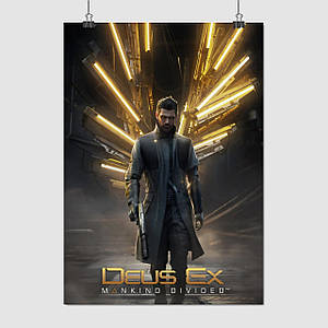 Плакат "Deus Ex: Людство розділене, Deus Ex: Mankind Divided (2016)", 60×43см