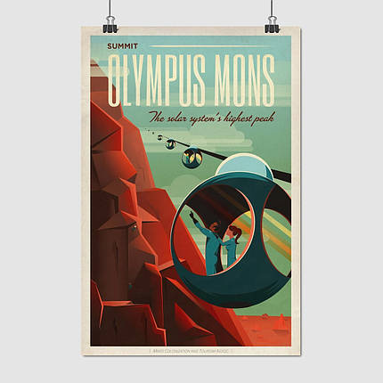 Плакат "Марс, Olympus Mons", 60×40см, фото 1