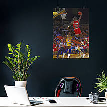 Плакат "Баскетболіст Майкл Джордан, Michael Jordan", 60×43см, фото 3