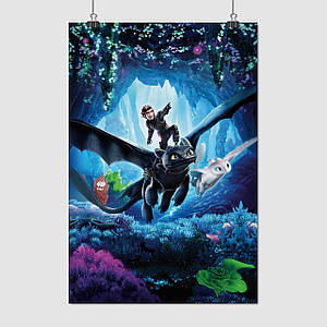 Плакат "Як приборкати дракона, How to Train Your Dragon", 60×40см