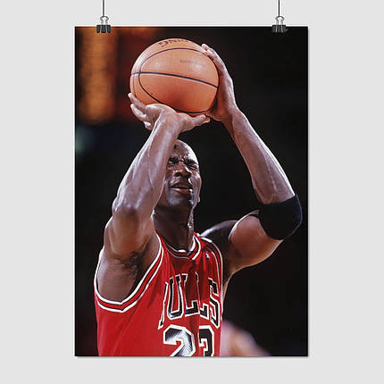 Плакат "Баскетболіст Майкл Джордан, Michael Jordan", 60×43см, фото 1