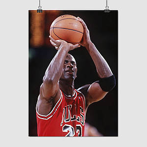 Плакат "Баскетболіст Майкл Джордан, Michael Jordan", 60×43см