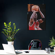 Плакат "Баскетболіст Майкл Джордан, Michael Jordan", 60×43см, фото 3