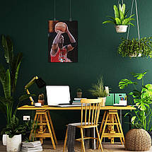 Плакат "Баскетболіст Майкл Джордан, Michael Jordan", 60×43см, фото 5