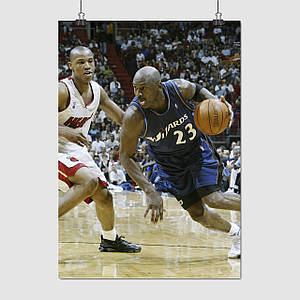 Плакат "Баскетболіст Майкл Джордан, Michael Jordan", 60×43см