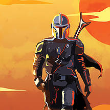 Плакат "Мандалорець, Зоряні Війни, Mandalorian, Star Wars", 60×43см, фото 3