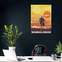 Плакат "Мандалорець, Зоряні Війни, Mandalorian, Star Wars", 60×43см, фото 4