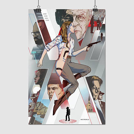 Плакат "Світ Дикого Заходу, Westworld", 60×40см, фото 1