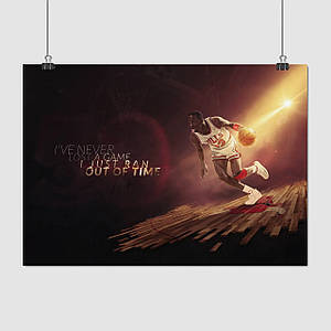 Плакат "Баскетболіст Майкл Джордан, Michael Jordan", 43×60см