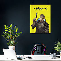 Плакат "Кіберпанк 2077, Cyberpunk 2077", 60×43см, фото 4