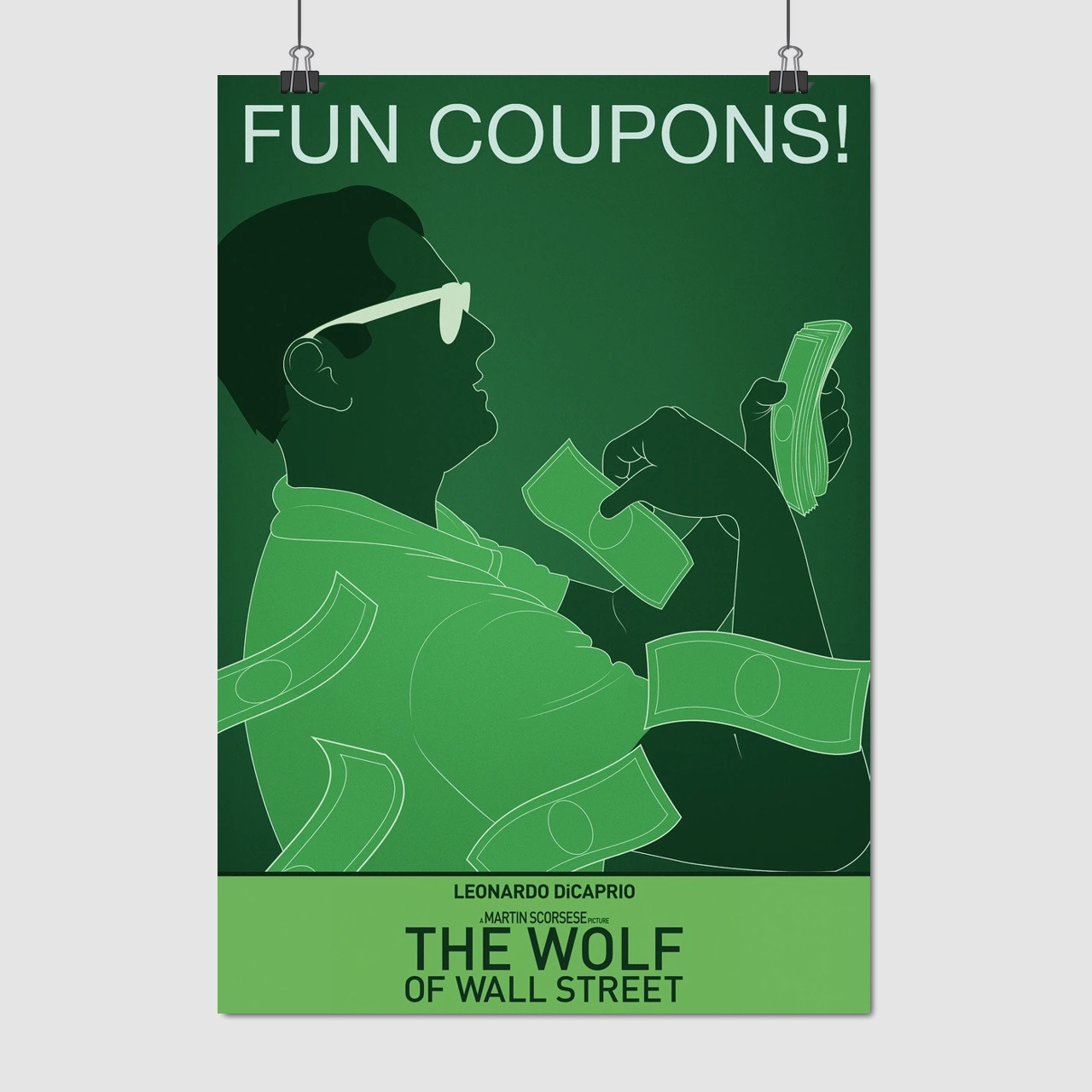 Плакат "Вовк з Уолл-стріт, The Wolf of Wall Street (2013)", 60×42см