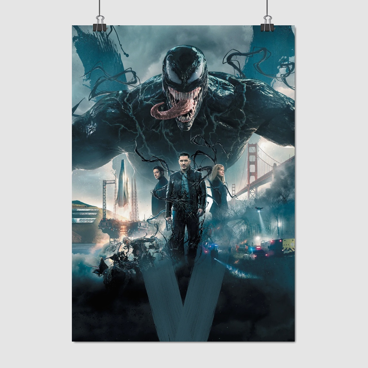 Плакат "Веном, симбіонт, Venom", 60×35см