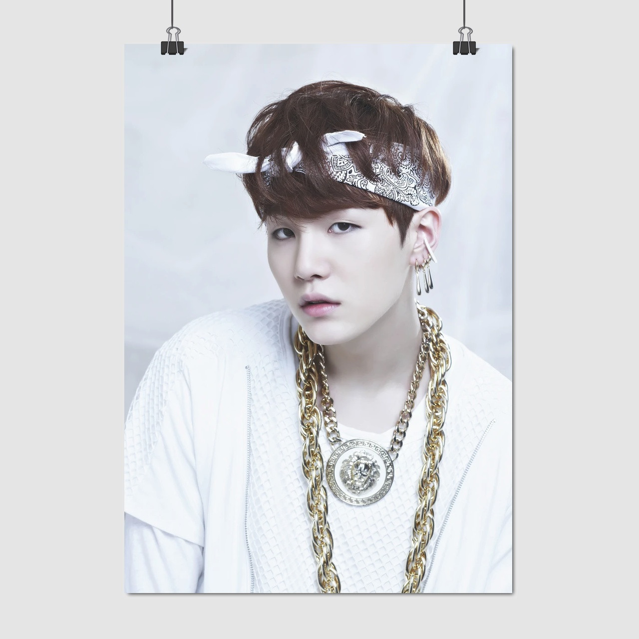 Плакат "БТС, Мін Юнґі, Шуґа, Bangtan Boys, BTS, Suga, Min Yoongi", 60×43см