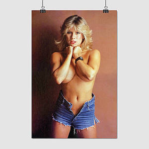 Плакат "Саманта Фокс, модель 80-х, Samantha Fox", 60×40см