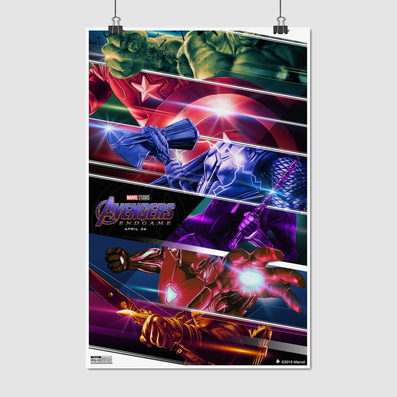 Плакат "Месники 4: Фінал, Avengers: Endgame (2019)", 60×39см