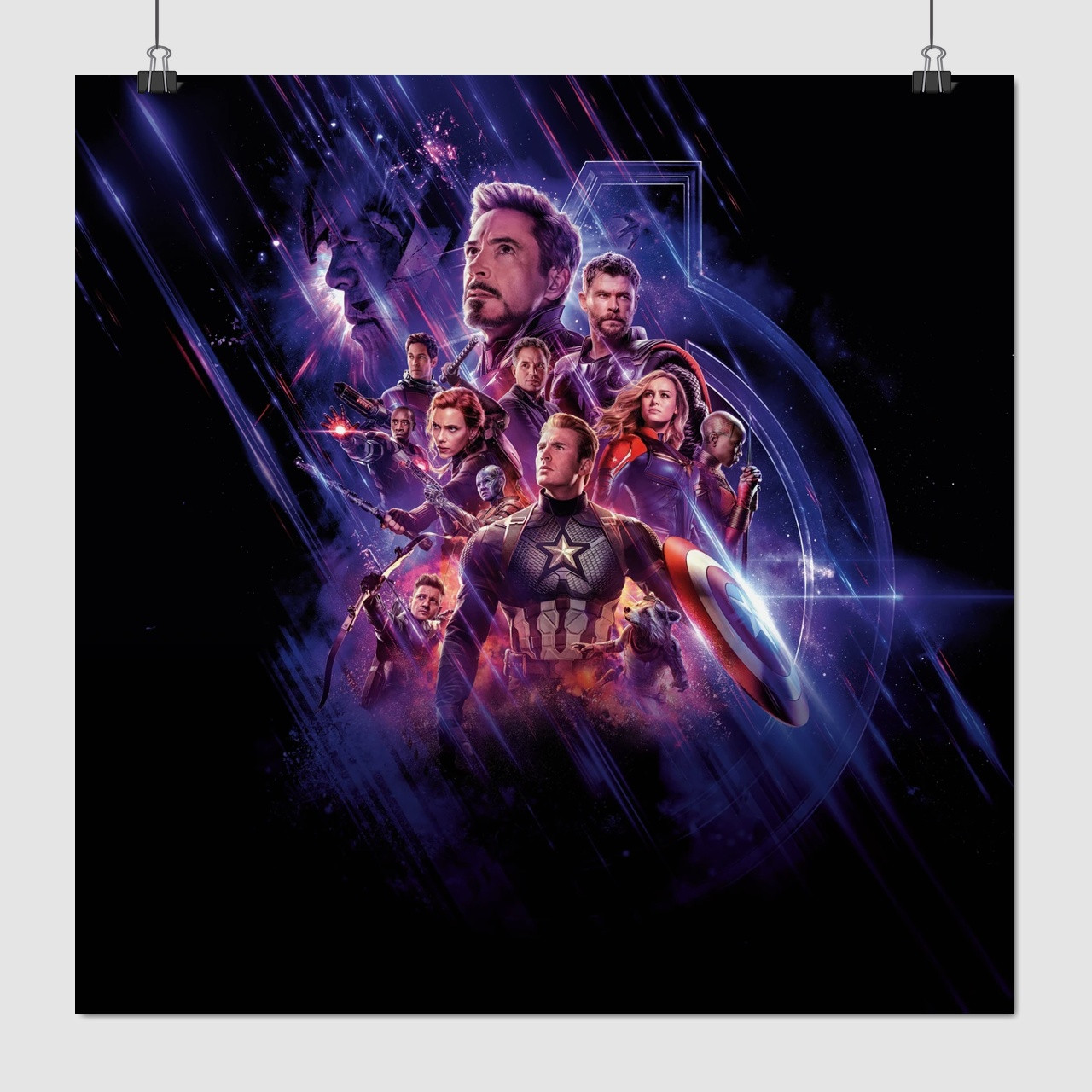 Плакат "Месники 4: Фінал, Avengers: Endgame (2019)", 60×60см