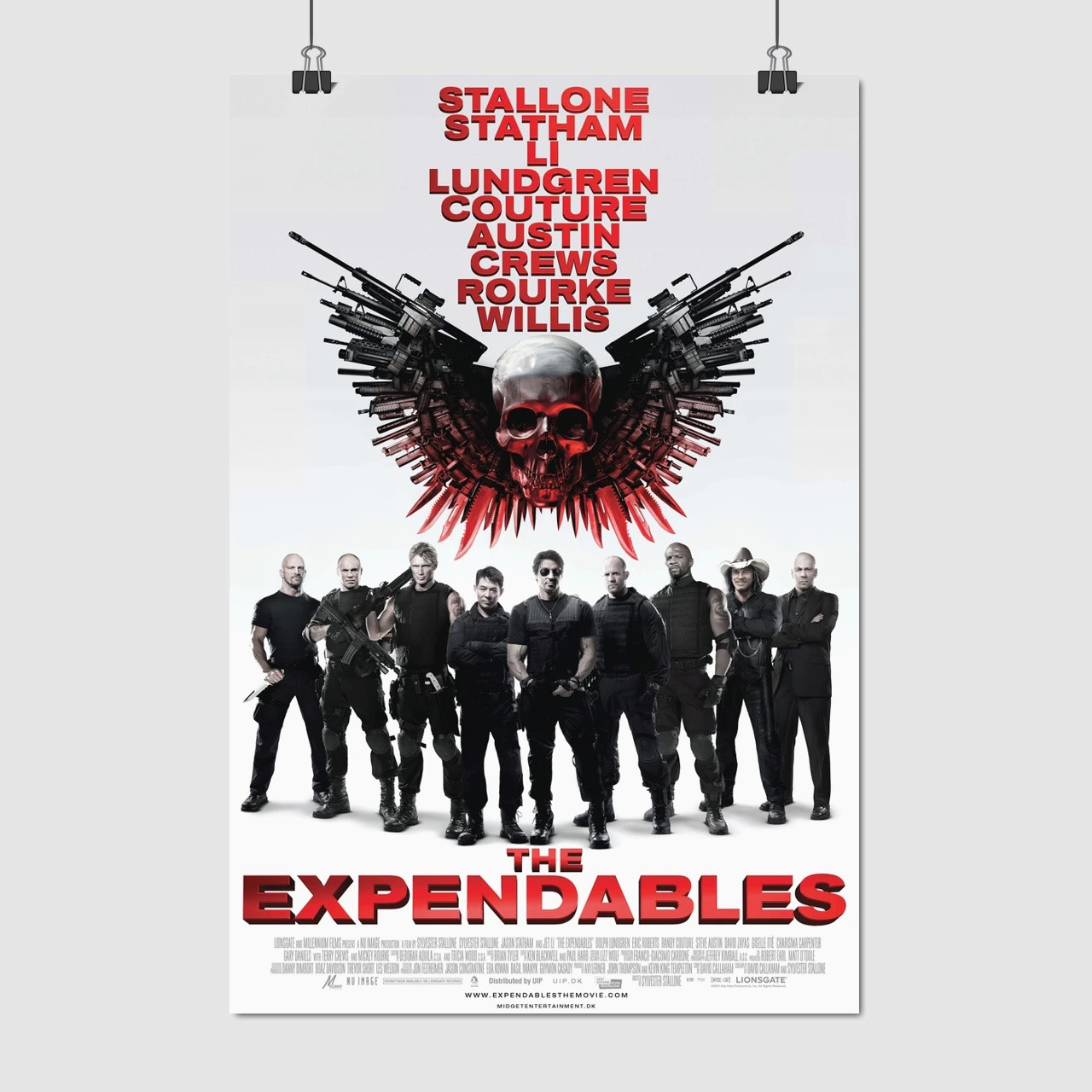 Плакат "Нестримні. лого та персонажі, The Expendables (2010)", 60×40см