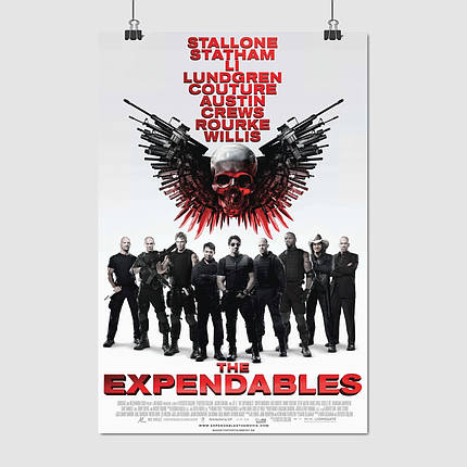 Плакат "Нестримні. лого та персонажі, The Expendables (2010)", 60×40см, фото 1