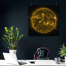 Плакат "Сонце, протуберанці у сонячній короні, Sun", 60×60см, фото 3