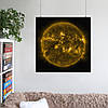 Плакат "Сонце, протуберанці у сонячній короні, Sun", 60×60см, фото 6