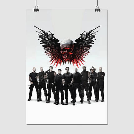 Плакат "Нестримні. лого та персонажі, The Expendables (2010)", 60×43см, фото 1