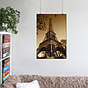 Плакат "Ейфелева Вежа на заході сонця, Париж, Paris, France", 60×40см, фото 6