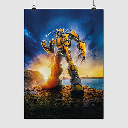 Плакат "Трансформери, Бамблбі, Transformers, BumbleBee (2018)", 60×42см, фото 1