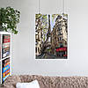 Плакат "Ейфелева Башта та паризька вулиця, Париж, Paris, France", 60×43см, фото 6