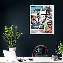 Плакат "ГТА, Grand Thief Auto, GTA Vice City Stories", 60×49см, фото 4